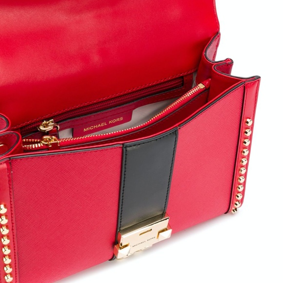 NEW Michael Kors studded leather chain strap Bag - Picture 6 of 8